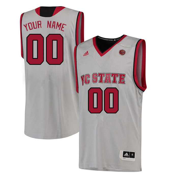 Custom NC State Wolfpacks Name And Number College Basketball Jerseys Stitched-White - Click Image to Close